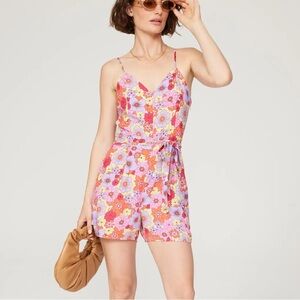 Louna retro floral romper Spaghetti strap size medium